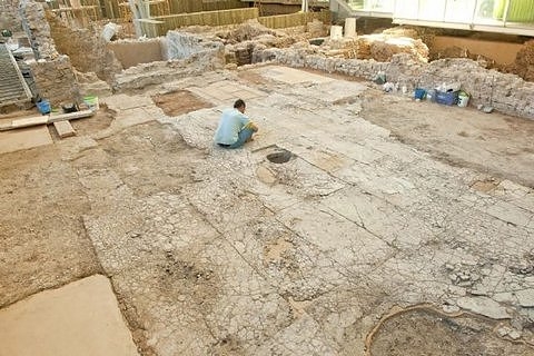 The Cerro del Molinete archaeological park in Cartagena, containing the Roman Forum district