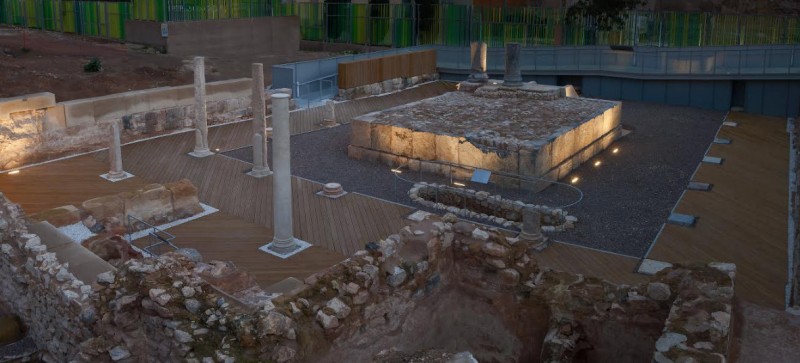 The Roman Forum District museum in the Molinete archaeological park in Cartagena