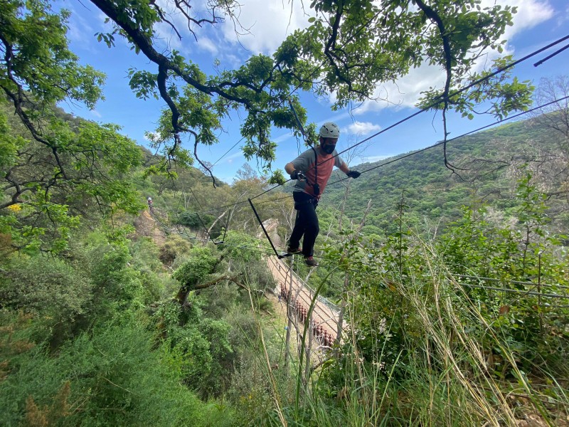 New Via Ferreta overhead adventure trail open in El Colmenar, Málaga