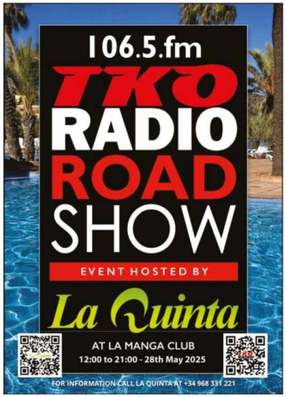 May 28 TKO Radio roadshow at La Manga Club