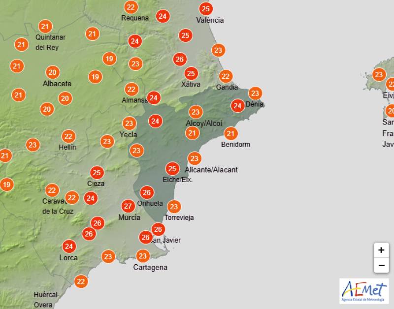Alicante weather forecast May 15-18: Rain and hail before temps shoot up