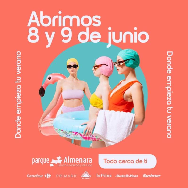 Parque Almenara shopping centre and stores are open this bank holiday weekend