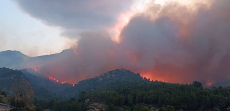 Catalonia wildfire smoke mixes with calima to reduce Murcia and Alicante air quality