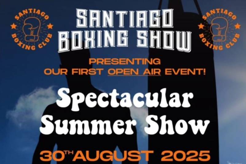 August 30 Open-air boxing show at Santiago Boxing Club, Lo Santiago, Gea y Truyols with barbecue and after party