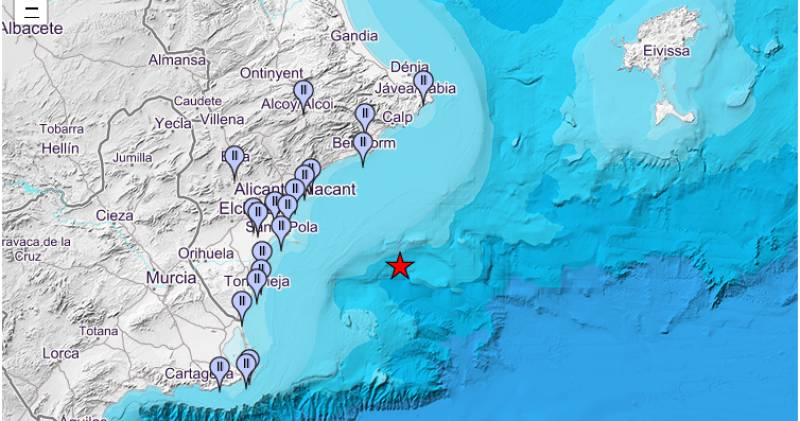 Swarm of earthquakes makes the Costa Blanca and Murcia tremble