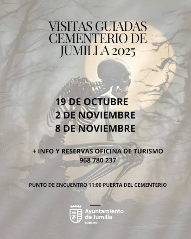 October 19 Free guided tour of the cemetery of Jumilla