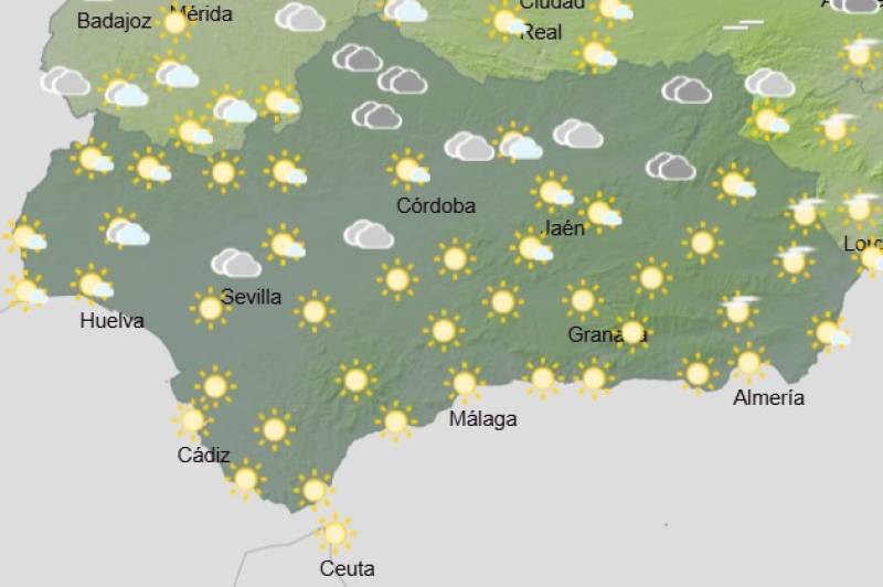 Andalucía weekend weather forecast October 23-26: Mists, showers and some brighter spells