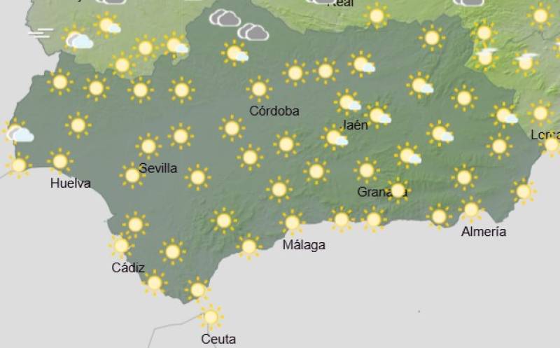Andalucía weekend weather forecast October 23-26: Mists, showers and some brighter spells