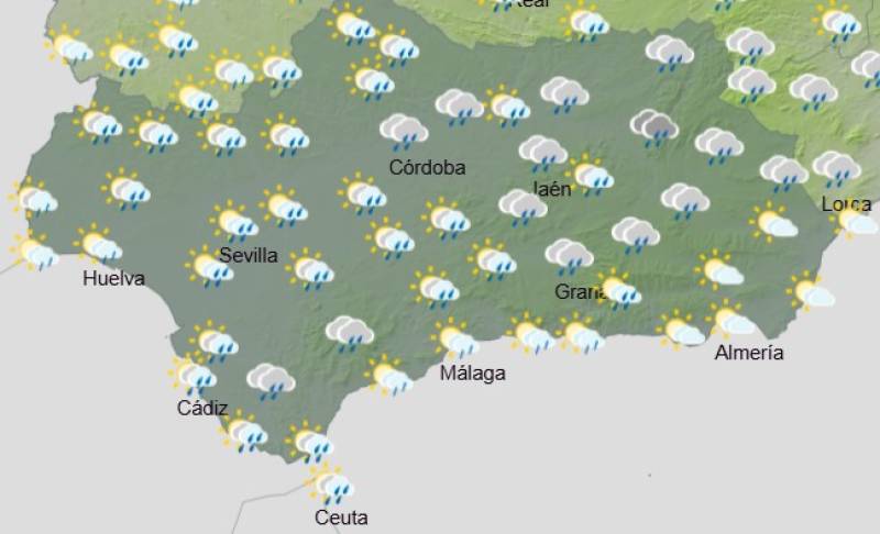 Andalucía weekend weather forecast October 23-26: Mists, showers and some brighter spells