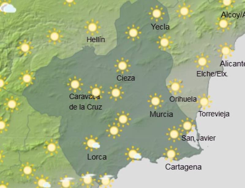 Enjoy October's last hurrah: Murcia weekend weather forecast October 23-26