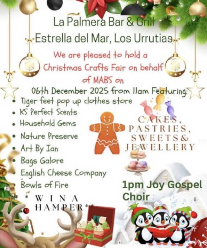 December 13 & 20 Pre-Christmas 5-course menu at La Palmera Bar & Grill