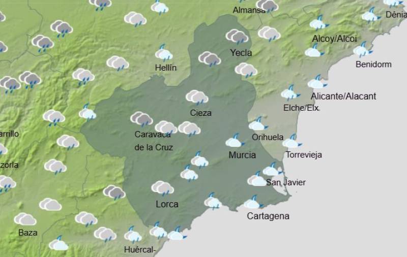 Murcia basks in 19-degree weather: Weather forecast January 12-15
