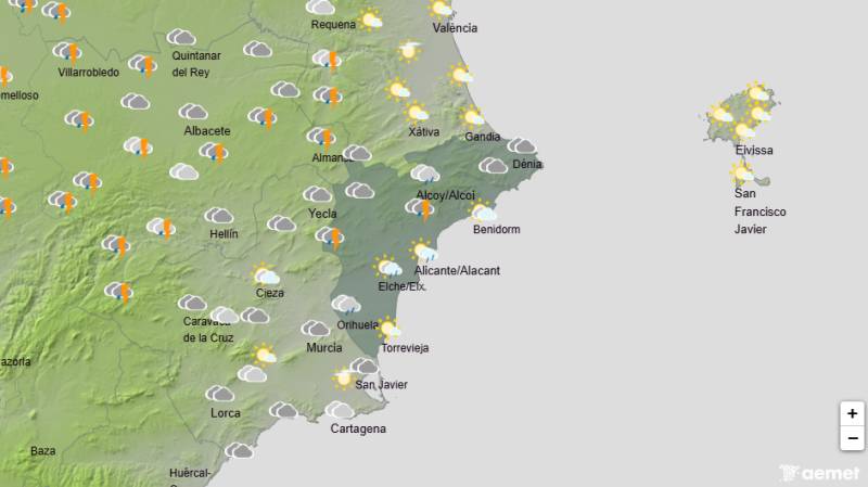 February stays chilly with strong winds and more rain: Alicante weather forecast February 5-8