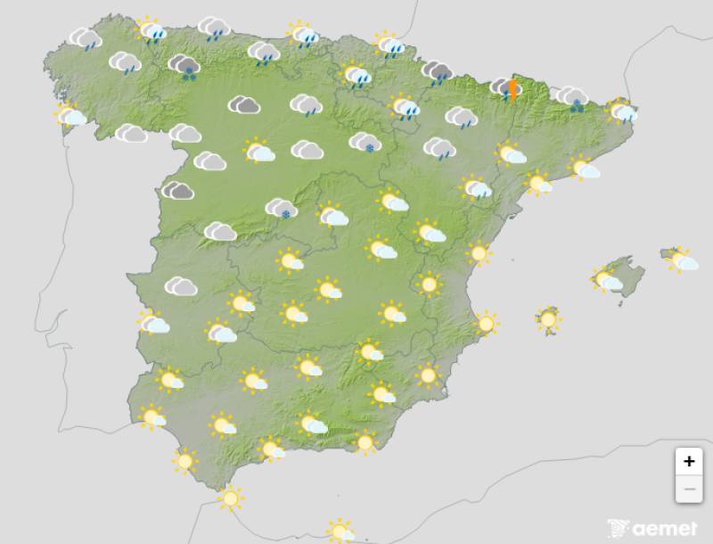 Temperatures warm up before midweek front arrives: Spain weather forecast Feb 16-19