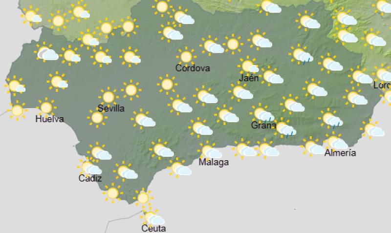 Andalucía weekly weather forecast March 9-12: Chilly start, then brighter and milder