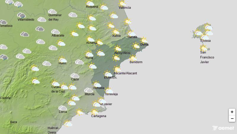 Sunshine and rising temperatures this week: Alicante weather April 6-9