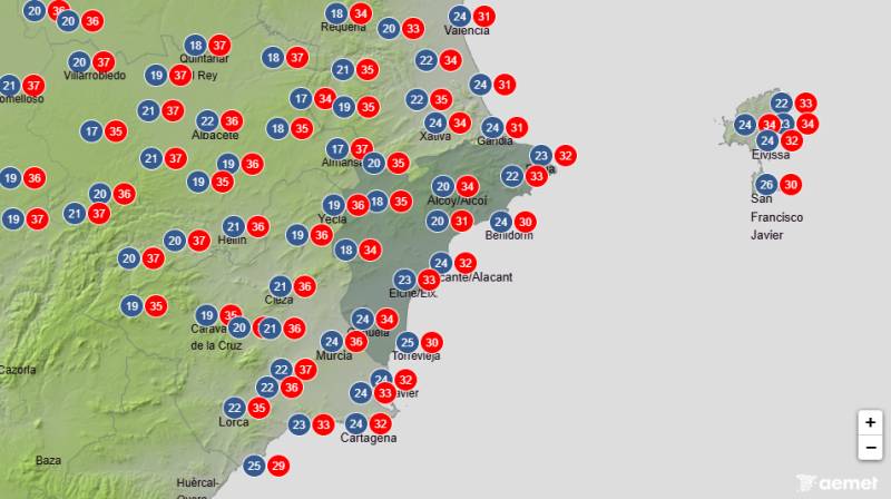 40C heat before storms bring a change midweek: Alicante weather forecast August 3-6