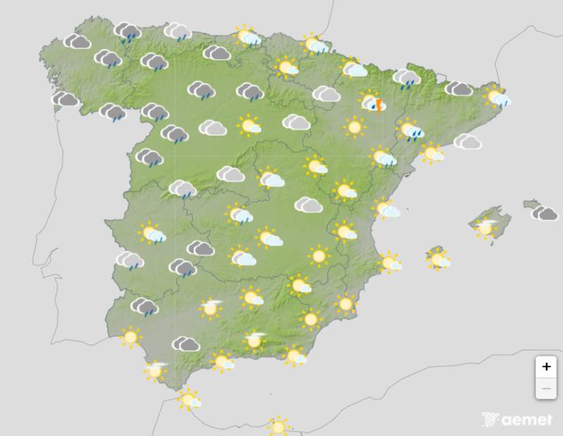 Spain weather forecast August 24-27: Storms, sunshine and a sharp temperature drop