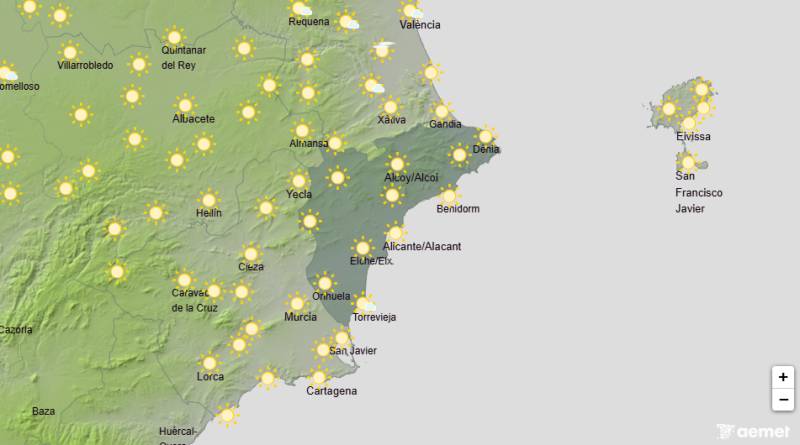Warm days ahead as temperatures creep back up: Alicante weather forecast September 21-24